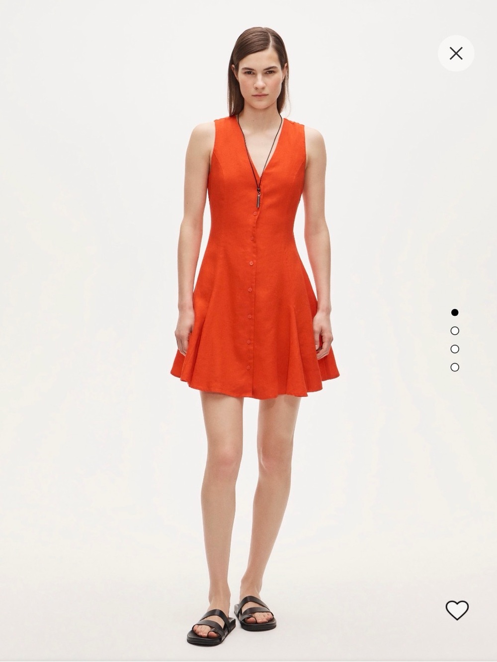 J. Crew Linen Mini Dress Red